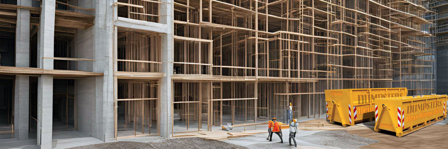 Roll-off dumpsters for construction sites